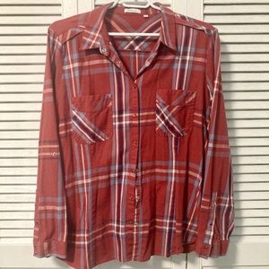 Plaid button up shirt